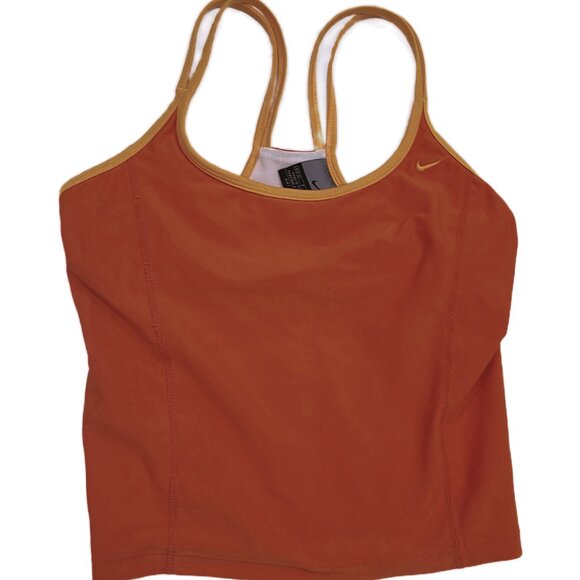 Nike Orange &Yellow Cropped Tank Top - Picture 5 of 8